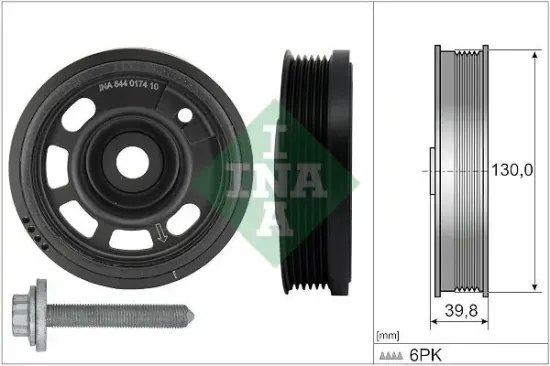 Riemenscheibensatz, Kurbelwelle Schaeffler INA 544 0174 20 Bild Riemenscheibensatz, Kurbelwelle Schaeffler INA 544 0174 20