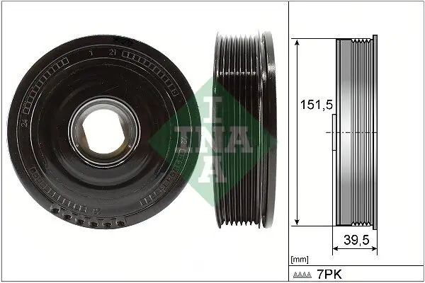 Riemenscheibe, Kurbelwelle Schaeffler INA 544 0177 10