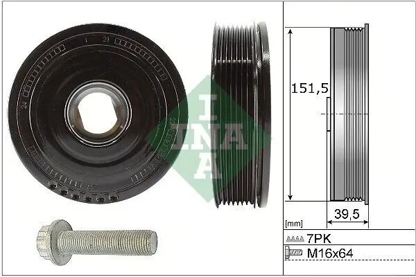 Riemenscheibensatz, Kurbelwelle Schaeffler INA 544 0177 20