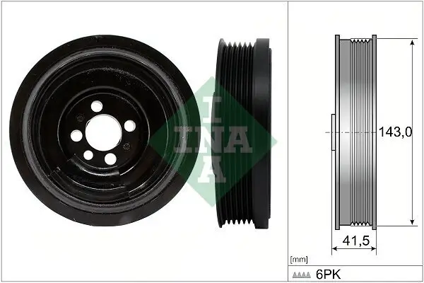 Riemenscheibe, Kurbelwelle Schaeffler INA 544 0182 10