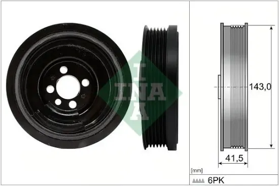 Riemenscheibe, Kurbelwelle Schaeffler INA 544 0182 10 Bild Riemenscheibe, Kurbelwelle Schaeffler INA 544 0182 10