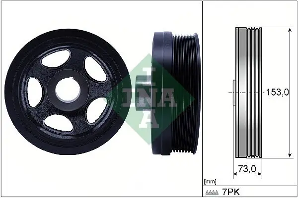 Riemenscheibe, Kurbelwelle Schaeffler INA 544 0183 10