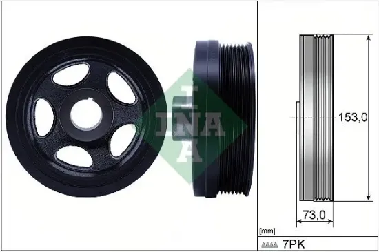 Riemenscheibe, Kurbelwelle Schaeffler INA 544 0183 10 Bild Riemenscheibe, Kurbelwelle Schaeffler INA 544 0183 10