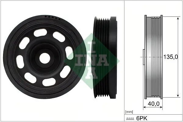 Riemenscheibe, Kurbelwelle Schaeffler INA 544 0184 10