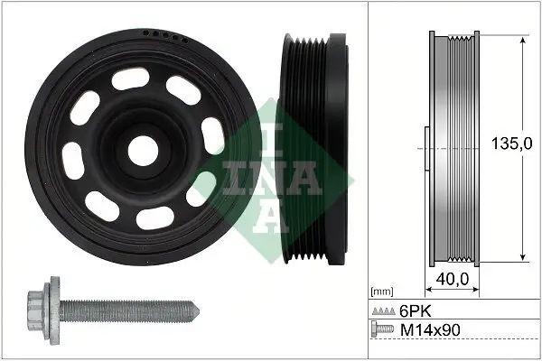 Riemenscheibensatz, Kurbelwelle Schaeffler INA 544 0184 20