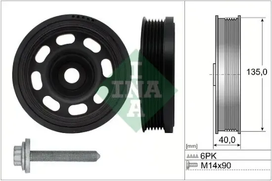 Riemenscheibensatz, Kurbelwelle Schaeffler INA 544 0184 20 Bild Riemenscheibensatz, Kurbelwelle Schaeffler INA 544 0184 20