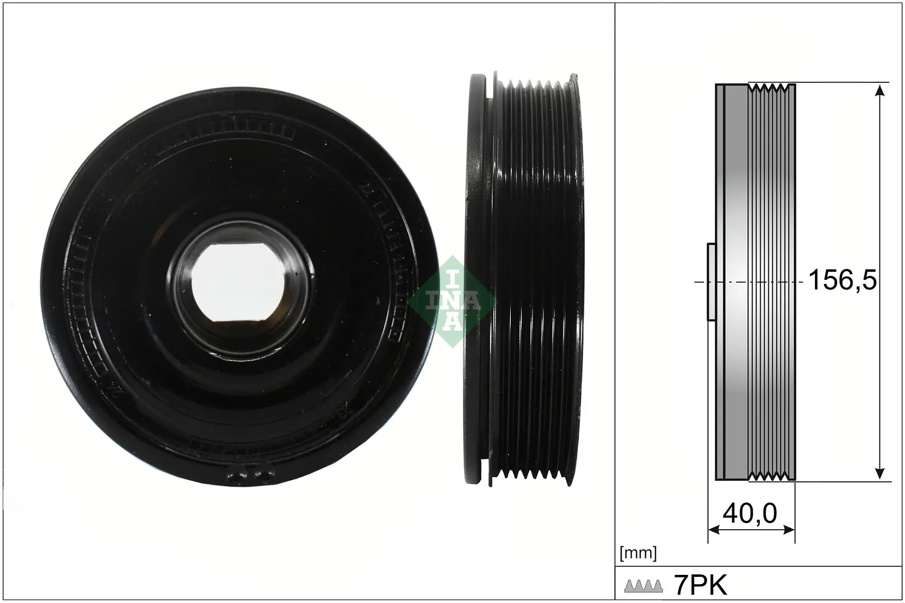 Riemenscheibe, Kurbelwelle Schaeffler INA 544 0187 10