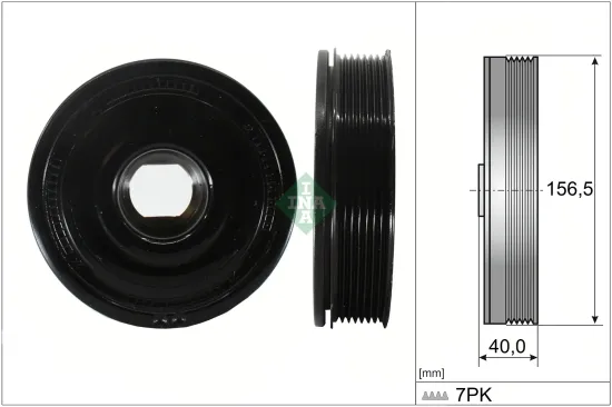 Riemenscheibe, Kurbelwelle Schaeffler INA 544 0187 10 Bild Riemenscheibe, Kurbelwelle Schaeffler INA 544 0187 10
