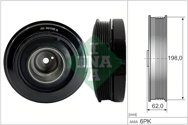 Riemenscheibe, Kurbelwelle Schaeffler INA 544 0196 10
