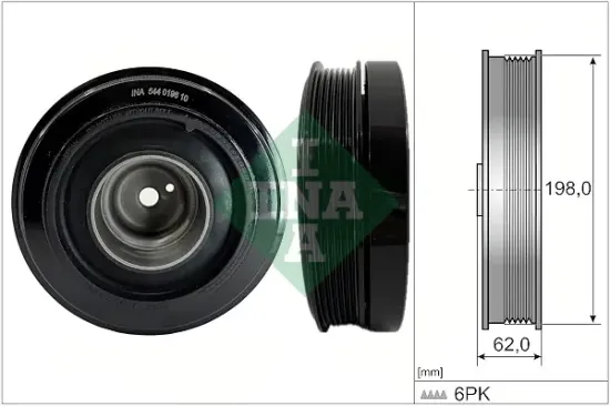 Riemenscheibe, Kurbelwelle Schaeffler INA 544 0196 10 Bild Riemenscheibe, Kurbelwelle Schaeffler INA 544 0196 10