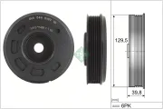 Riemenscheibe, Kurbelwelle Schaeffler INA 544 0197 10