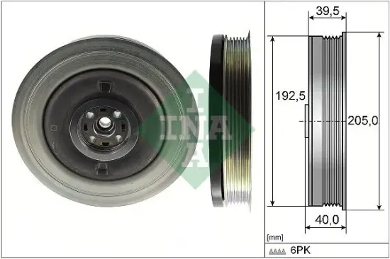 Riemenscheibe, Kurbelwelle Schaeffler INA 544 0503 10 Bild Riemenscheibe, Kurbelwelle Schaeffler INA 544 0503 10