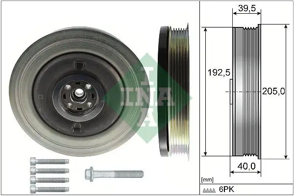 Riemenscheibensatz, Kurbelwelle Schaeffler INA 544 0503 20