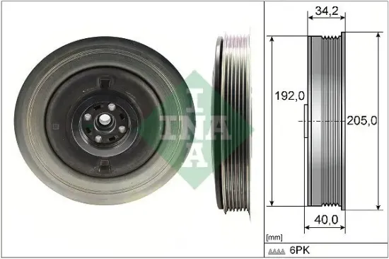 Riemenscheibe, Kurbelwelle Schaeffler INA 544 0504 10 Bild Riemenscheibe, Kurbelwelle Schaeffler INA 544 0504 10