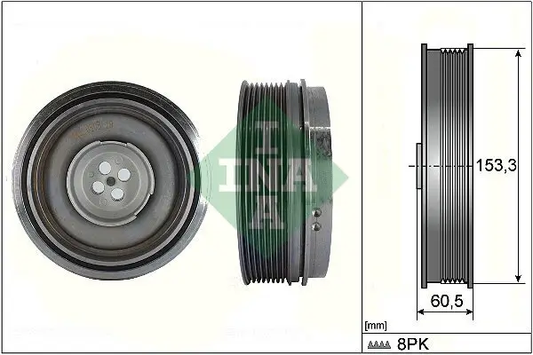 Riemenscheibe, Kurbelwelle Schaeffler INA 544 0505 10