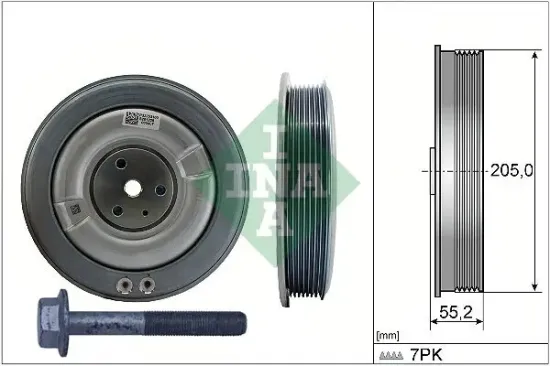 Riemenscheibensatz, Kurbelwelle Schaeffler INA 544 0506 20 Bild Riemenscheibensatz, Kurbelwelle Schaeffler INA 544 0506 20