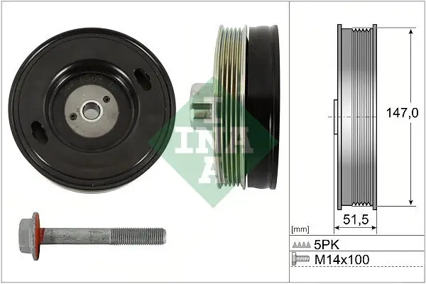 Riemenscheibensatz, Kurbelwelle Schaeffler INA 544 0509 20