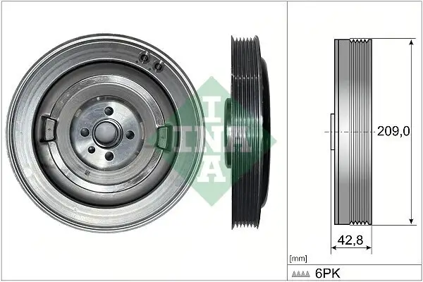 Riemenscheibe, Kurbelwelle Schaeffler INA 544 0514 10