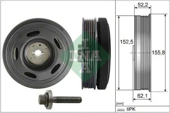 Riemenscheibensatz, Kurbelwelle Schaeffler INA 544 0515 20 Bild Riemenscheibensatz, Kurbelwelle Schaeffler INA 544 0515 20