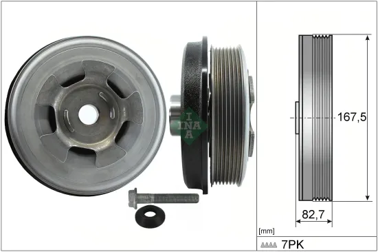 Riemenscheibensatz, Kurbelwelle Schaeffler INA 544 0601 20 Bild Riemenscheibensatz, Kurbelwelle Schaeffler INA 544 0601 20
