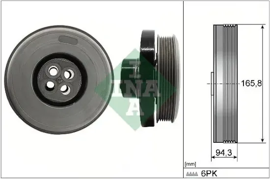 Riemenscheibe, Kurbelwelle Schaeffler INA 544 0602 10 Bild Riemenscheibe, Kurbelwelle Schaeffler INA 544 0602 10