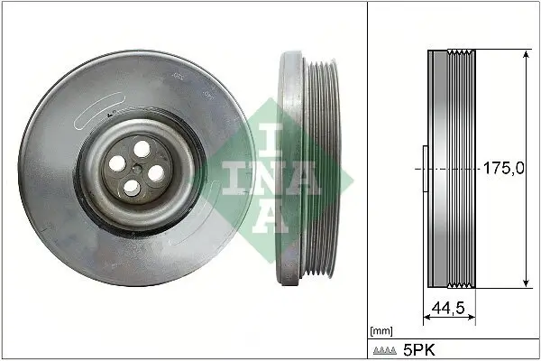 Riemenscheibe, Kurbelwelle Schaeffler INA 544 0604 10