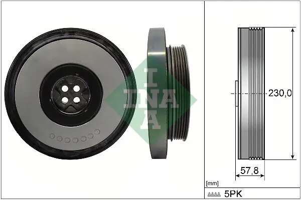 Riemenscheibe, Kurbelwelle Schaeffler INA 544 0605 10