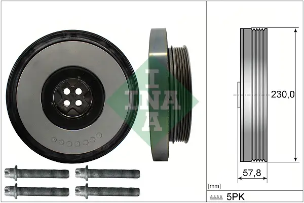 Riemenscheibensatz, Kurbelwelle Schaeffler INA 544 0605 20