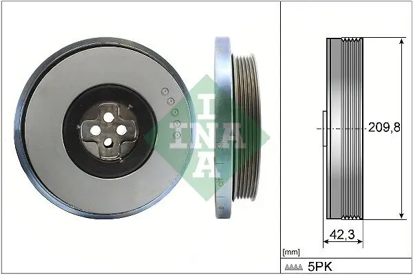 Riemenscheibe, Kurbelwelle Schaeffler INA 544 0606 10