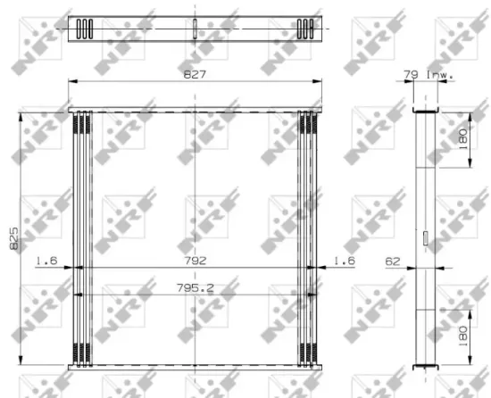 Ladeluftkühler NRF 30455 Bild Ladeluftkühler NRF 30455