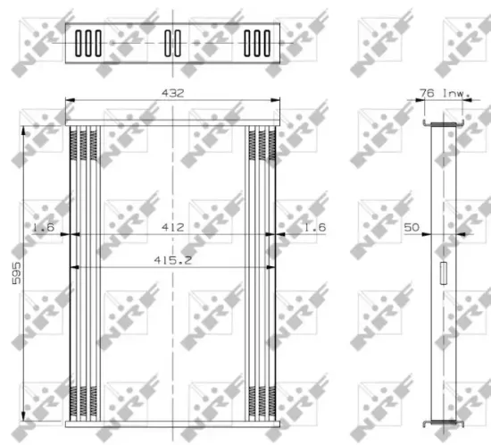 Ladeluftkühler NRF 30455 Bild Ladeluftkühler NRF 30455