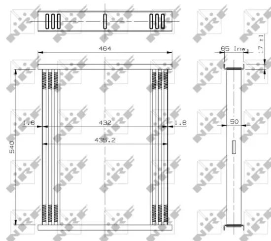 Ladeluftkühler NRF 30455 Bild Ladeluftkühler NRF 30455