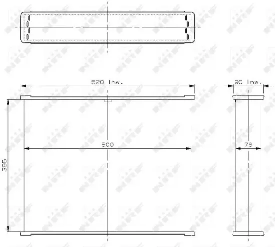 Ladeluftkühler NRF 30473 Bild Ladeluftkühler NRF 30473