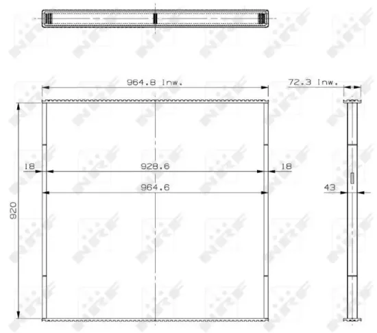 Ladeluftkühler rechts NRF 30754 Bild Ladeluftkühler rechts NRF 30754