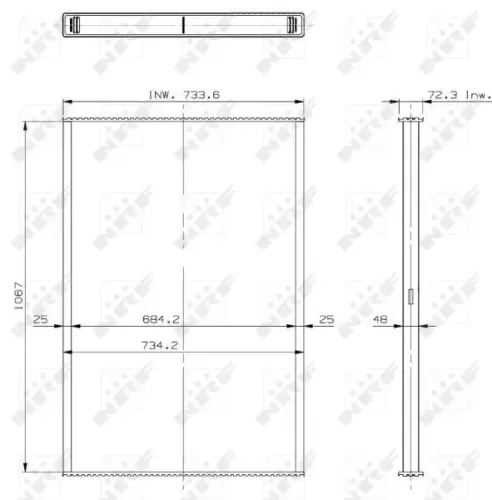 Ladeluftkühler links NRF 30755 Bild Ladeluftkühler links NRF 30755