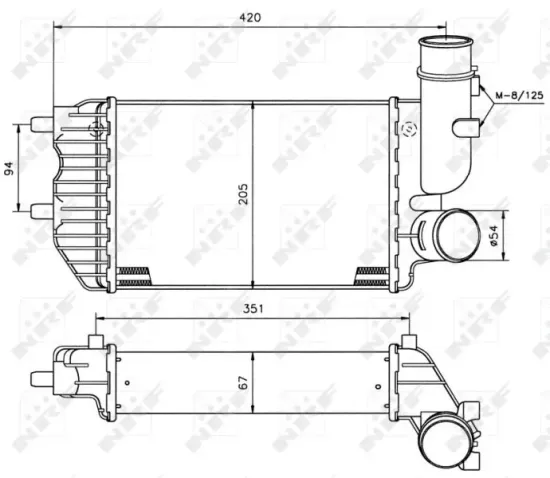 Ladeluftkühler NRF 30066A Bild Ladeluftkühler NRF 30066A