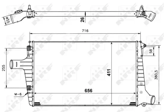 Ladeluftkühler NRF 30118A Bild Ladeluftkühler NRF 30118A