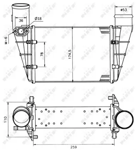 Ladeluftkühler NRF 30127A Bild Ladeluftkühler NRF 30127A