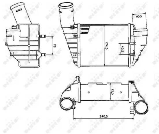Ladeluftkühler NRF 30131 Bild Ladeluftkühler NRF 30131