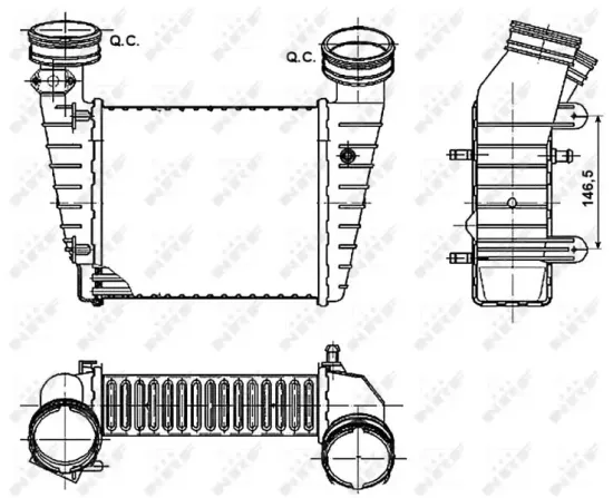 Ladeluftkühler NRF 30147A Bild Ladeluftkühler NRF 30147A
