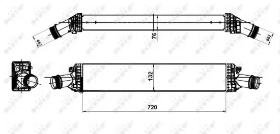 Ladeluftkühler NRF 30189 Bild Ladeluftkühler NRF 30189