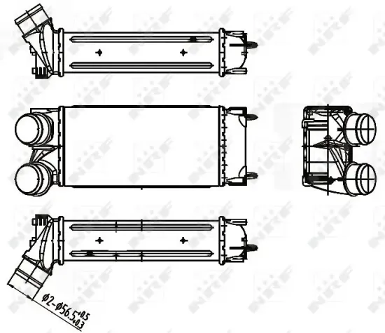 Ladeluftkühler NRF 30191 Bild Ladeluftkühler NRF 30191