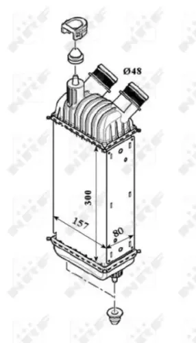 Ladeluftkühler NRF 30193 Bild Ladeluftkühler NRF 30193