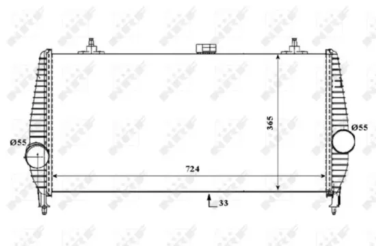 Ladeluftkühler NRF 30194 Bild Ladeluftkühler NRF 30194