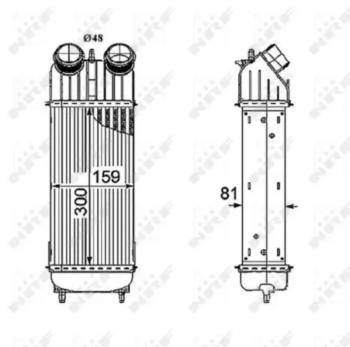 Ladeluftkühler NRF 30196 Bild Ladeluftkühler NRF 30196
