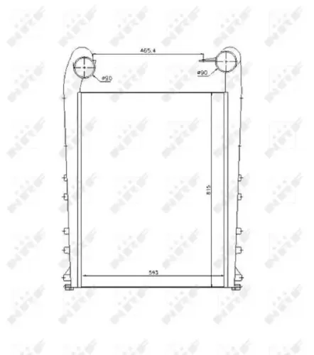 Ladeluftkühler NRF 309020 Bild Ladeluftkühler NRF 309020