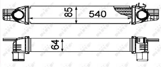 Ladeluftkühler NRF 30254 Bild Ladeluftkühler NRF 30254