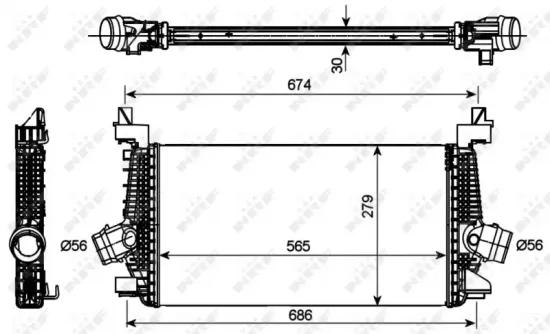 Ladeluftkühler NRF 30269 Bild Ladeluftkühler NRF 30269