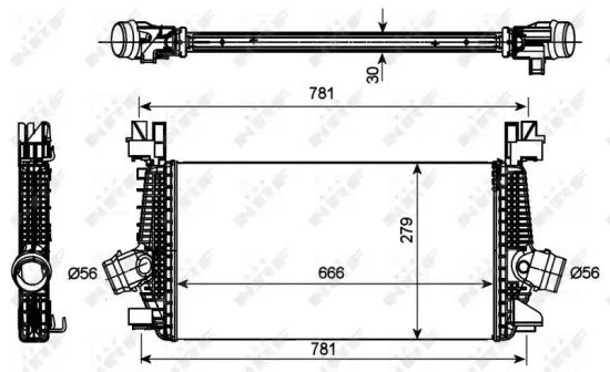 Ladeluftkühler NRF 30270 Bild Ladeluftkühler NRF 30270