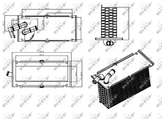 Ladeluftkühler NRF 30292 Bild Ladeluftkühler NRF 30292